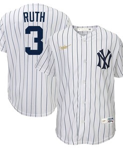 New York Yankees Babe Ruth #3 2020 Mlb White Jersey