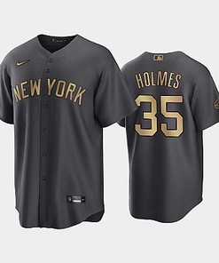 New York Yankees Clay Holmes 35 2022-23 All-Star Game AL Charcoal Jersey