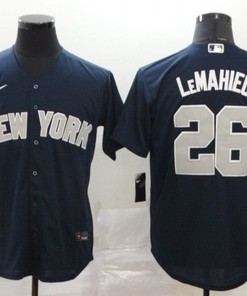 New York Yankees Dj Lemahieu #26 2020 Mlb Black Blue Jersey