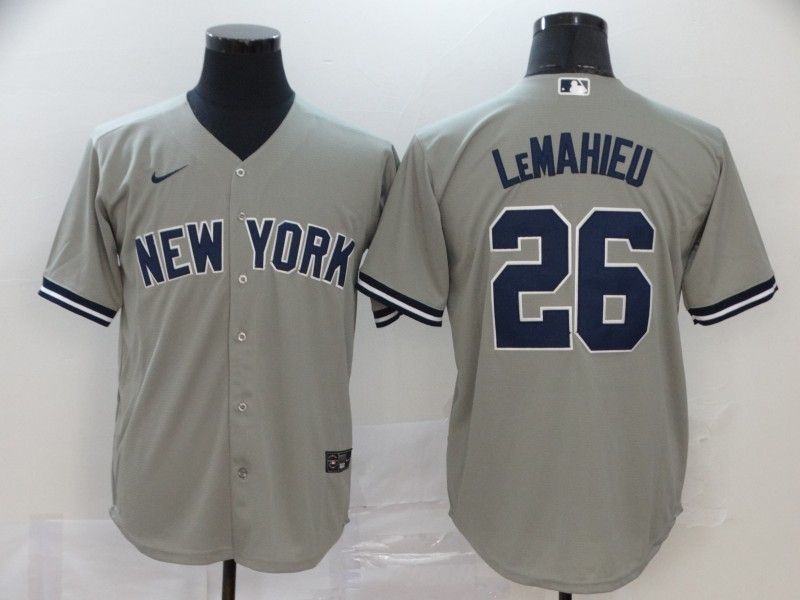 New York Yankees Dj Lemahieu #26 2020 Mlb Grey Jersey