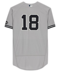 New York Yankees Fanatics Gray Team-issued #18 Jersey From The 2020 Mlb Season