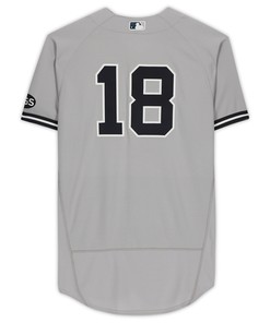 New York Yankees Fanatics Gray Team-issued #18 Jersey From The 2020 Mlb Season