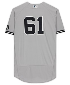 New York Yankees Fanatics Gray Team-issued #61 Jersey From The 2021 Mlb Season