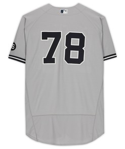 New York Yankees Fanatics Gray Team-issued #78 Jersey From The 2021 Mlb Season