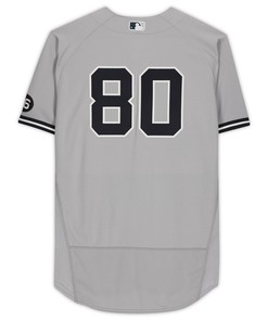 New York Yankees Fanatics Gray Team-issued #80 Jersey From The 2021 Mlb Season