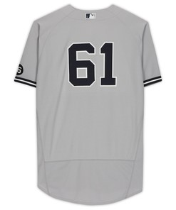 New York Yankees Fanatics Team-issued Gray #61 Jersey From The 2021 Mlb Season