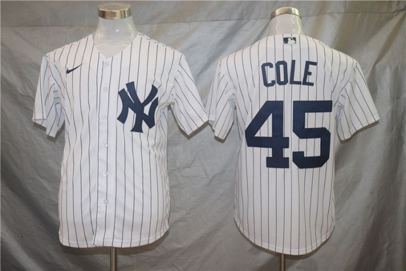 New York Yankees Gerrit Cole #45 2020 Mlb White Jersey