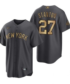 New York Yankees Giancarlo Stanton Charcoal 2022-23 All-Star Game Jersey
