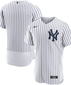 New York Yankees Home Authentic Team Jersey White Mlb
