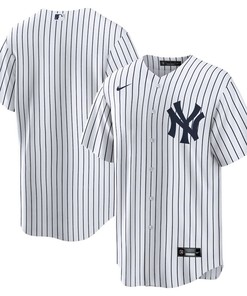 New York Yankees Home Blank Men Jersey - White