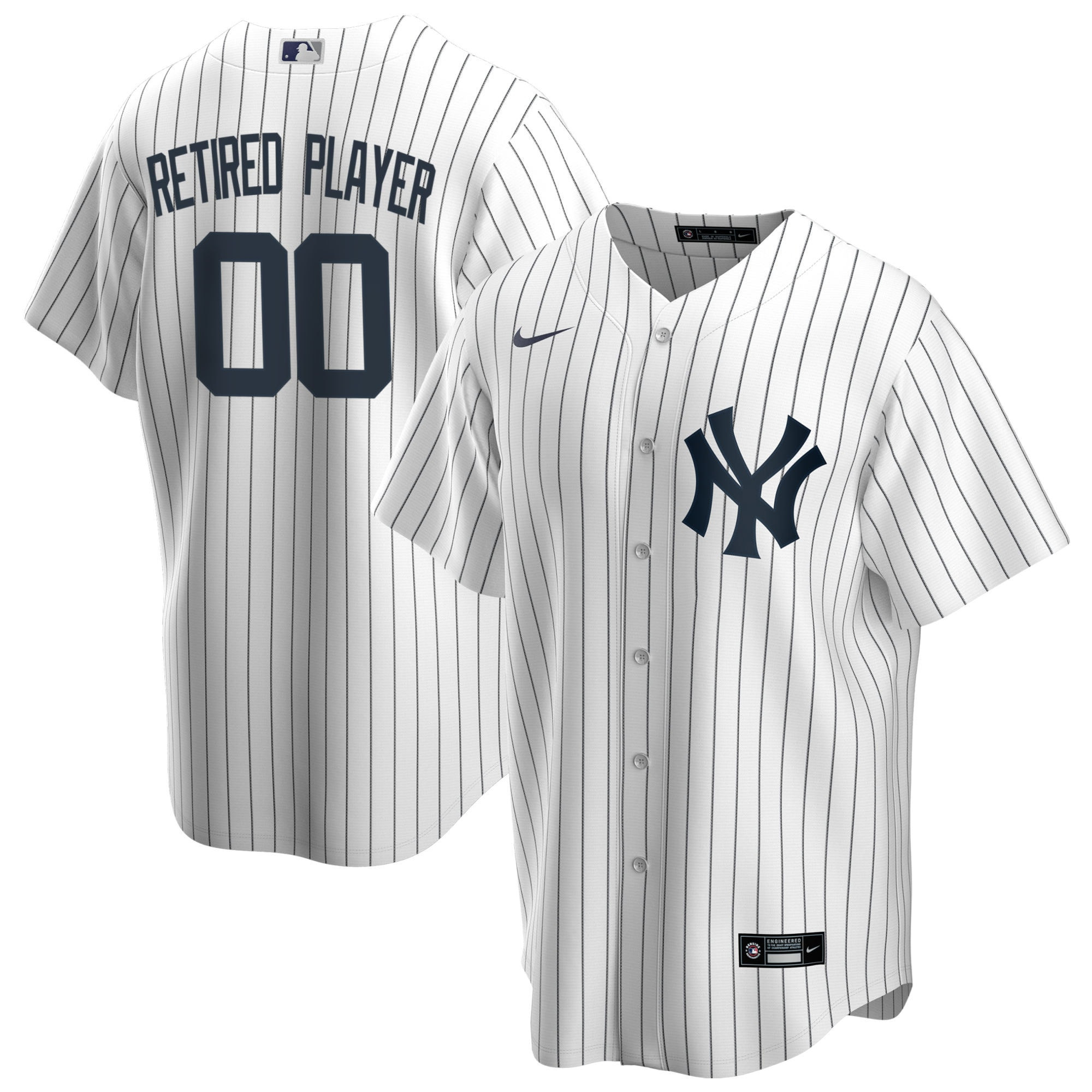 New York Yankees Home Pick-a-player Retired Roster Replica Jersey - White Custom Jerseys Mlb