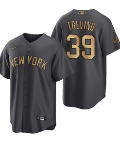 New York Yankees Jose Trevino Charcoal 2022-23 All-Star Game Jersey
