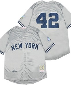 New York Yankees Mariano Rivera #42 2020 Mlb Silver Jersey