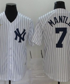 New York Yankees Mickey Mantle #7 2020 Mlb White Jersey