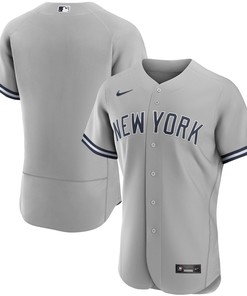 New York Yankees Road Authentic Team Jersey - Gray Mlb
