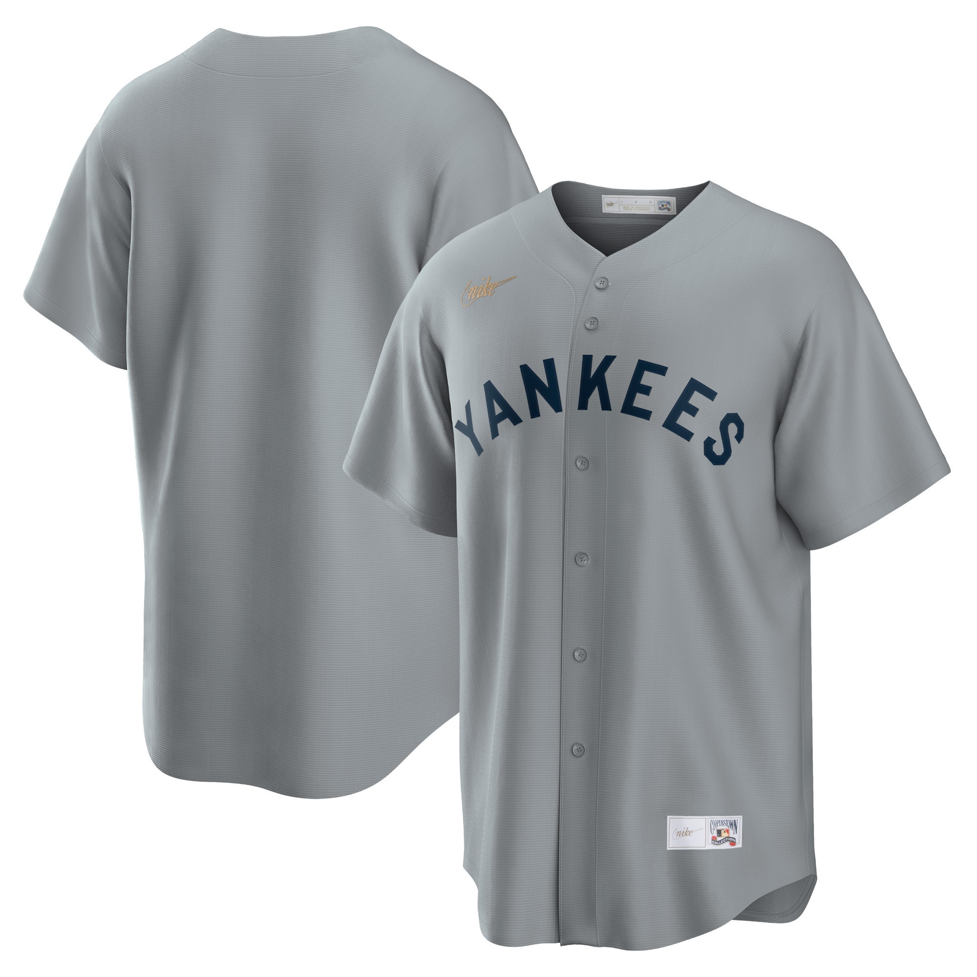 New York Yankees Road Cooperstown Collection Team Jersey - Gray Mlb