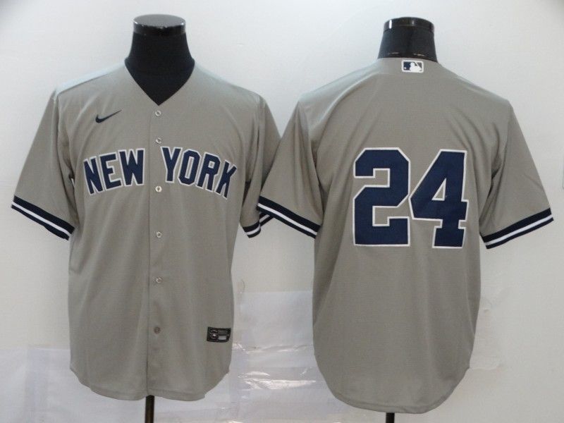 New York Yankees Zoilo Almonte #24 2020 Mlb Grey Jersey