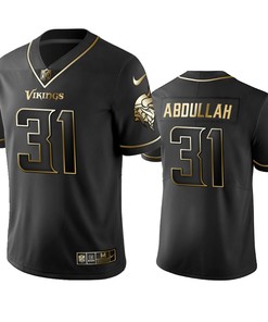 Nfl 100 Commercial Ameer Abdullah Minnesota Vikings Black Golden Edition Vapor Untouchable Limited Jersey - Mens