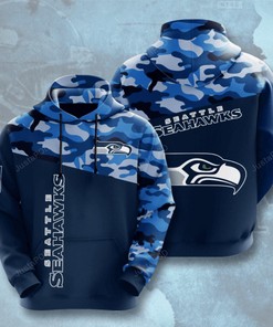 Nfl Pro Line By Fanatics Seattle Seahawks 3D Hoodie Zip Hoodie Camo