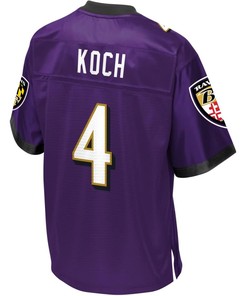 Nfl Pro Line Mens Baltimore Ravens Sam Koch Team Color Jersey