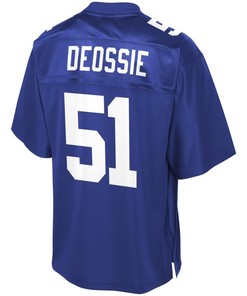 Nfl Pro Line Mens New York Giants Zak Deossie Team Color Jersey