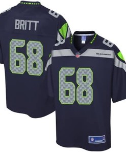 Nfl Pro Line Mens Seattle Seahawks Justin Britt Team Color Game Jersey
