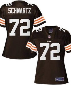 Nfl Pro Line Womens Cleveland Browns Historic Logo Mitchell Schwartz Team Color Jersey