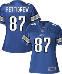 Nfl Pro Line Womens Detroit Lions On Pettigrew Team Color Jersey