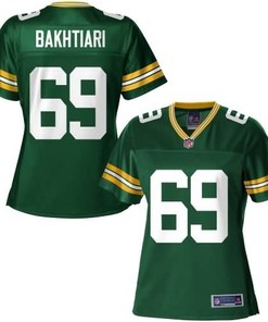 Nfl Pro Line Womens Green Bay Packers David Bakhtiari Team Color Jersey