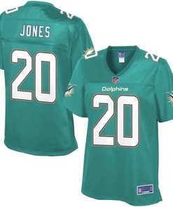 Nfl Pro Line Womens Miami Dolphins Reshad Jones Team Color Jersey - Aqua