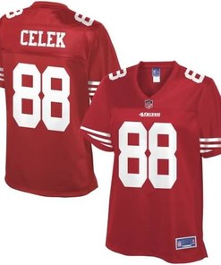 Nfl Pro Line Womens San Francisco 49ers Garrett Celek Team Color Jersey