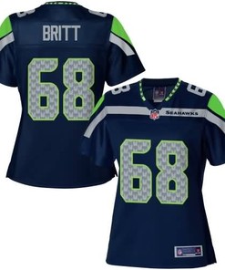 Nfl Pro Line Womens Seattle Seahawks Justin Britt Team Color Jersey