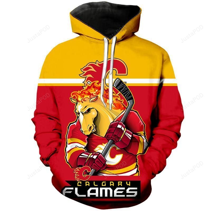 Nhl Calgary Flames 3D Hoodie Zip Hoodie Style 01
