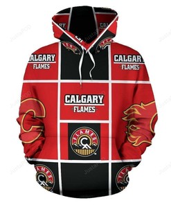 Nhl Calgary Flames 3D Hoodie Zip Hoodie Style 07