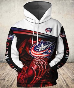 Nhl Columbus Blue Jackets 3D Hoodie Zip Hoodie Style 02