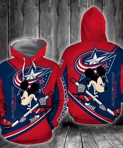 Nhl Columbus Blue Jackets 3D Hoodie Zip Hoodie Style 09