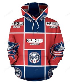 Nhl Columbus Blue Jackets 3D Hoodie Zip Hoodie Style 10