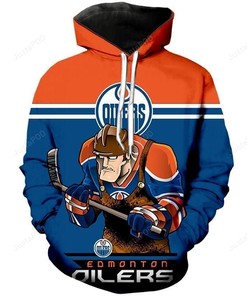 Nhl Edmonton Oilers 3D Hoodie Zip Hoodie Style 04