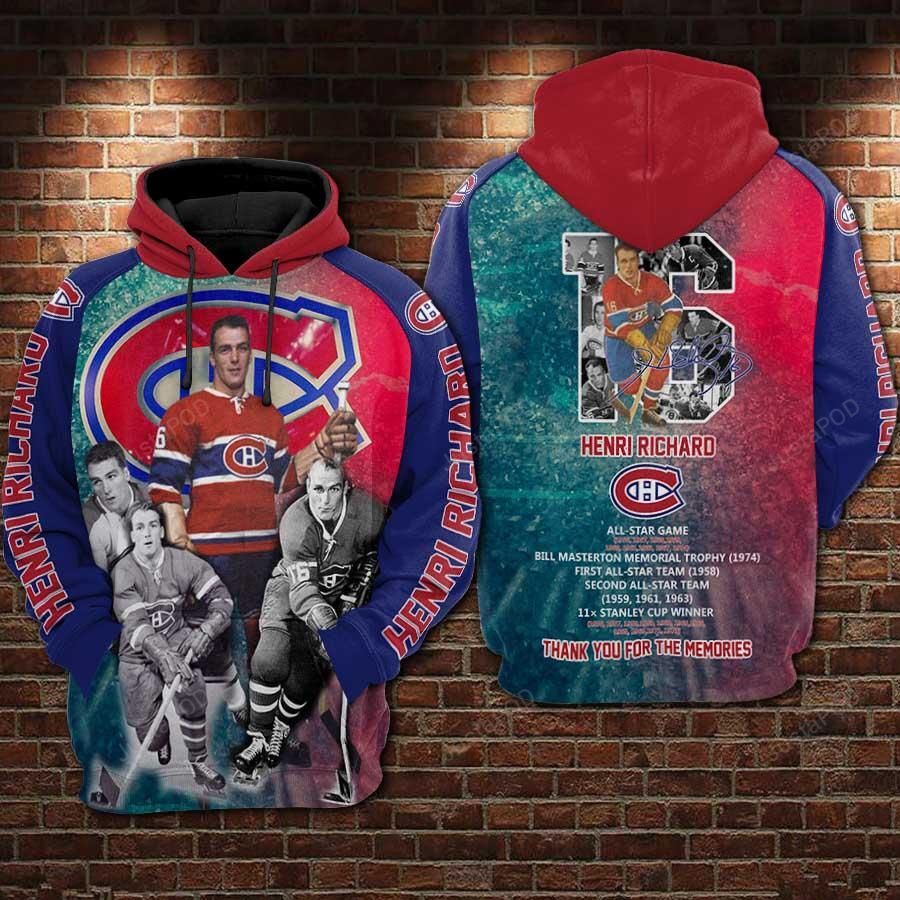 Nhl Montreal Canadiens 3D Hoodie Zip Hoodie Style 01