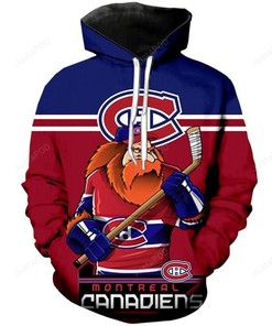 Nhl Montreal Canadiens 3D Hoodie Zip Hoodie Style 04