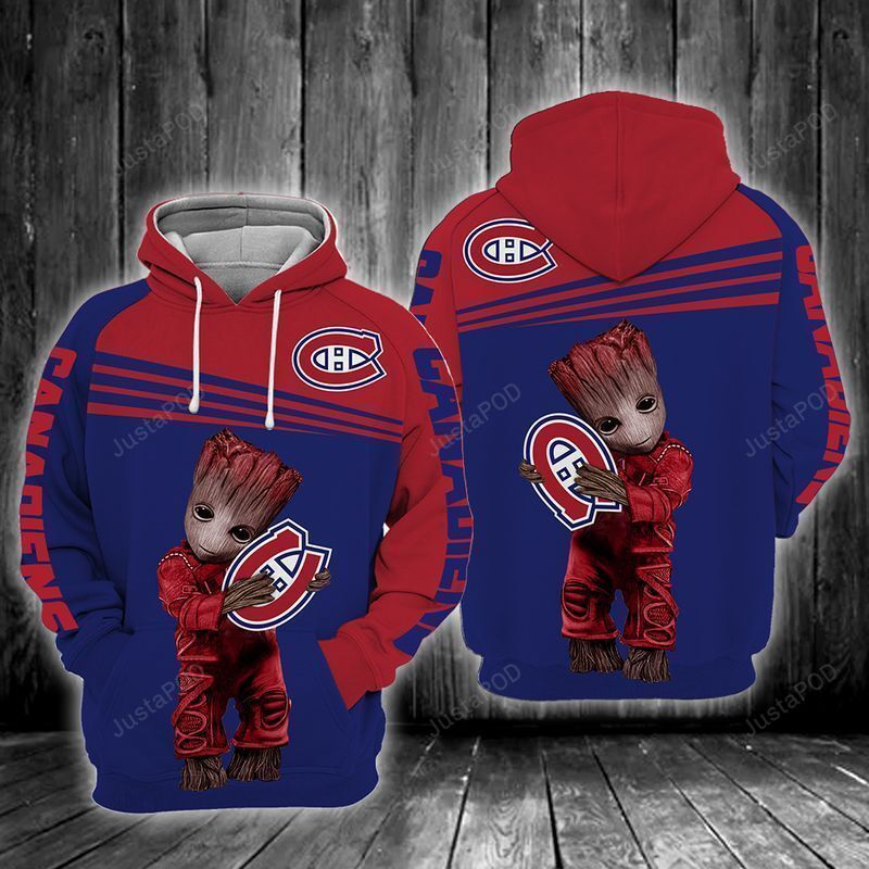 Nhl Montreal Canadiens 3D Hoodie Zip Hoodie Style 08