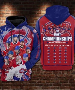 Nhl Montreal Canadiens 3D Hoodie Zip Hoodie Style 10