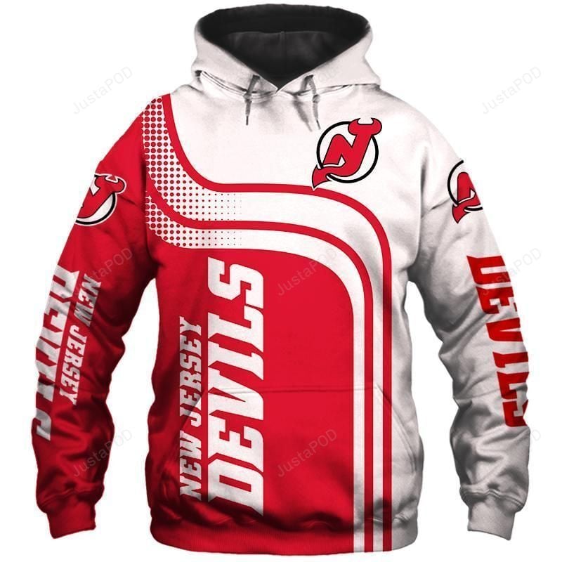 Nhl New Jersey Devils 3D Hoodie Zip Hoodie Style 04