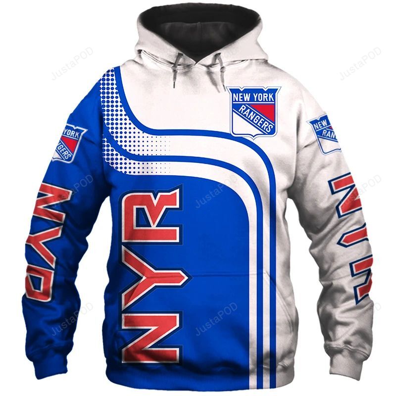 Nhl New York Rangers 3D Hoodie Zip Hoodie Style 03