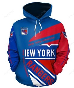 Nhl New York Rangers 3D Hoodie Zip Hoodie Style 04