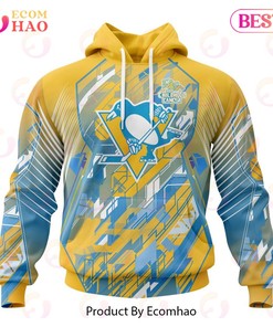 Nhl Pittsburgh Penguins Specialized Design Fearless Against Childhood 3D Hoodie