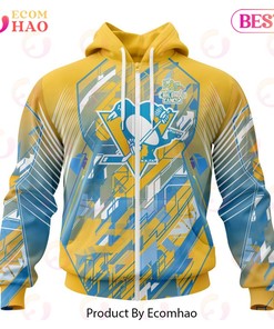 Nhl Pittsburgh Penguins Specialized Design Fearless Against Childhood 3D Hoodie