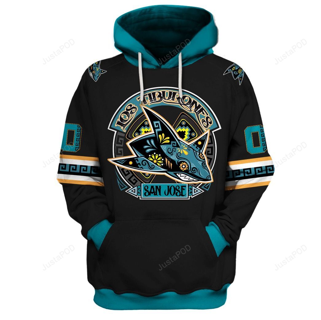 Nhl San Jose Sharks 3D Hoodie Zip Hoodie Style 03