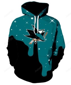 Nhl San Jose Sharks 3D Hoodie Zip Hoodie Style 04