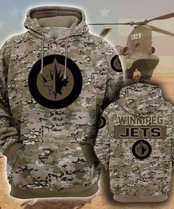 Nhl Winnipeg Jets 3D Hoodie Zip Hoodie Style 02